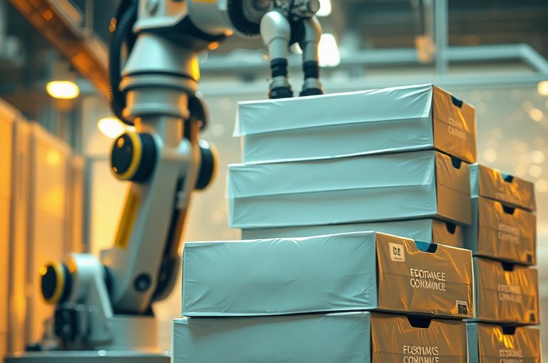 上海智慧工廠(chǎng)升級(jí)：全自動(dòng)水泥碼垛機(jī)助力高效物流